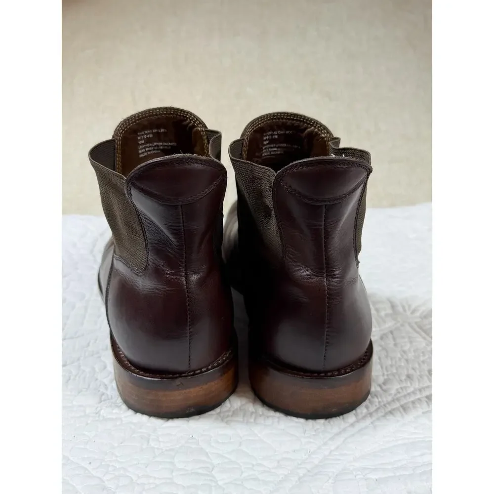 Trask Men's 10 Brown Leather Boots Premium Handcrafted Casual Dress Comfort
